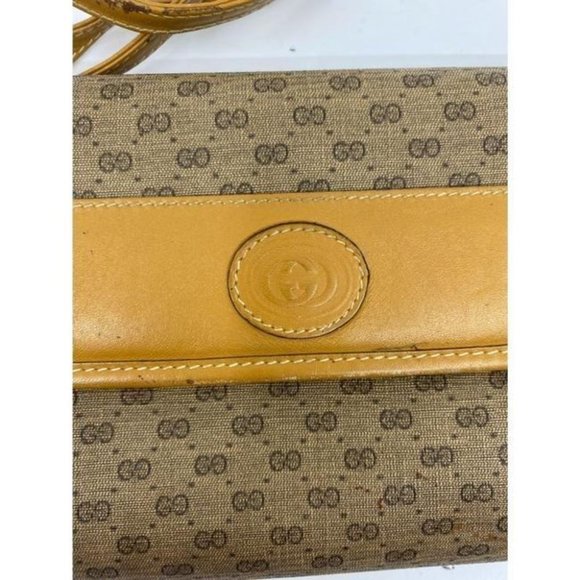 GUCCI Vintage Flap Coated Canvas Crossbody Bag - Picture 3 of 12